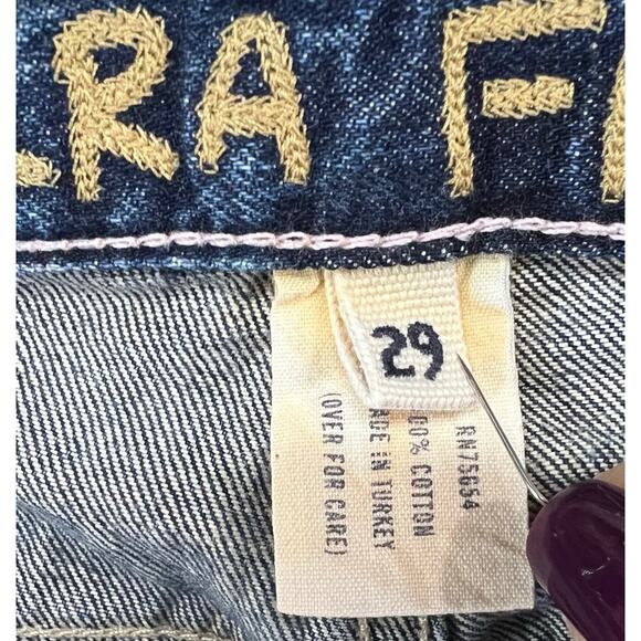 Ezra Fitch Abercrombie Y2K Jeans Womens 29 Blue Bootcut Low Rise Retro Classic - Picture 12 of 15